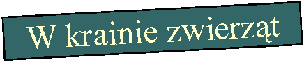 Pole tekstowe: W krainie zwierzt